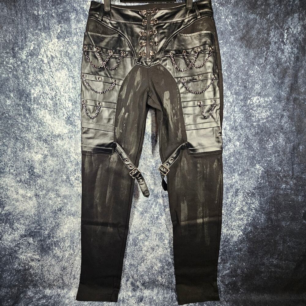 Devil Fashion Death in the Desert Moto Biker Pants Size Small